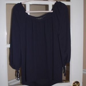 Navy Blue Blouse